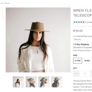 GIGI PIP - wide brim fedora - Brown